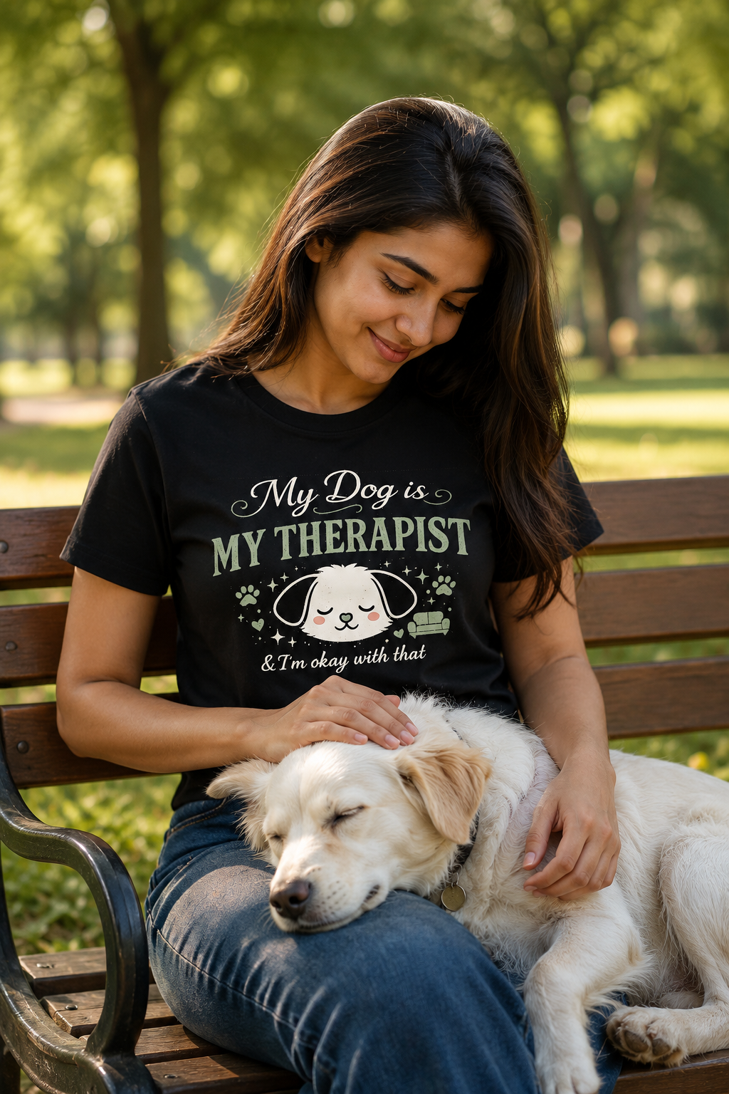 My Dog is My Therapist | Funny Dog Lover  T-Shirt | Gift for Dog Owners